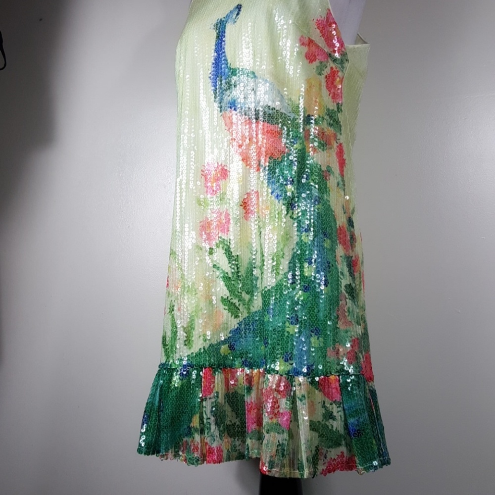 NWT Anthropologie Sequin green Peacock tutu dress - Picture 2 of 8
